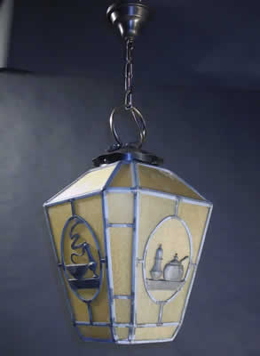 Arts and Crafts Lantern with Cast Kitchen Scenes